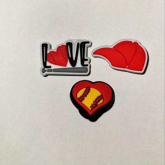 Jibbitz Accessories 3 Assorted Softball Jibbitz Charms Poshmark